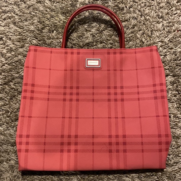 Burberry Pink Check Small Tote - Picture 1 of 7